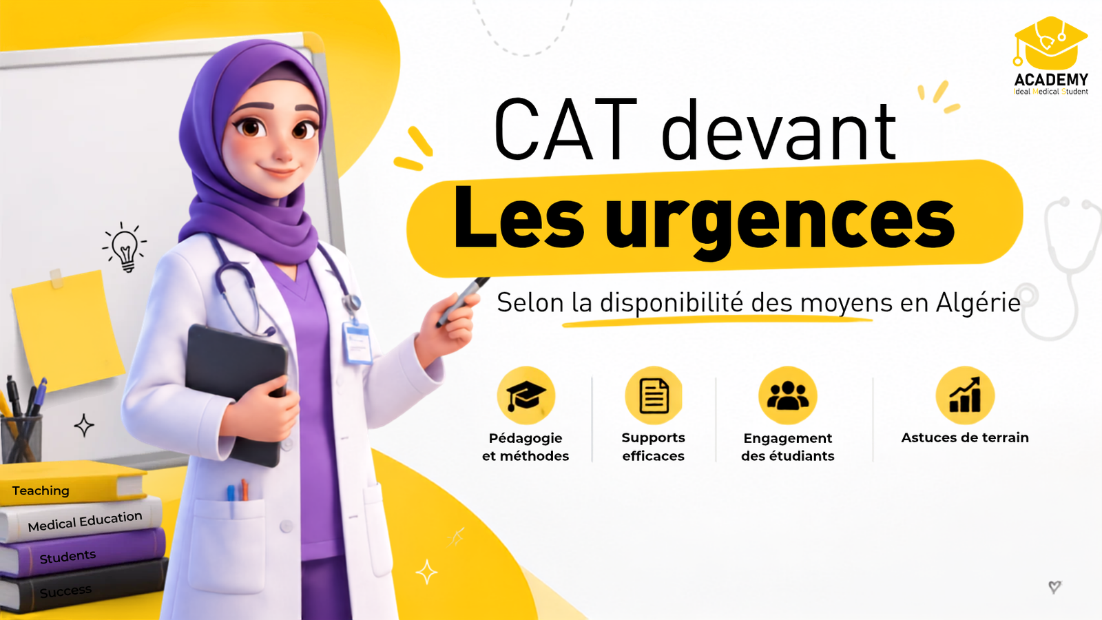 Formation CAT devant les urgences en Algérie
